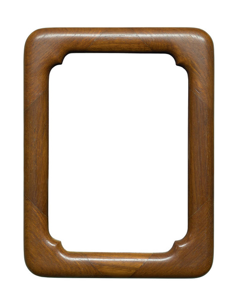 marco de madera sobre fondo blanco - Foto, imagen