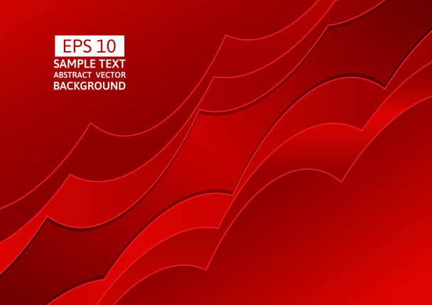 コピー スペースを持つ赤の抽象的な波重複のベクトルの背景 - ベクター画像