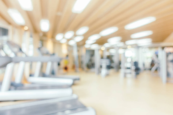 Abstract blur and defocused gym equipment and fitness room inter - Photo, Image