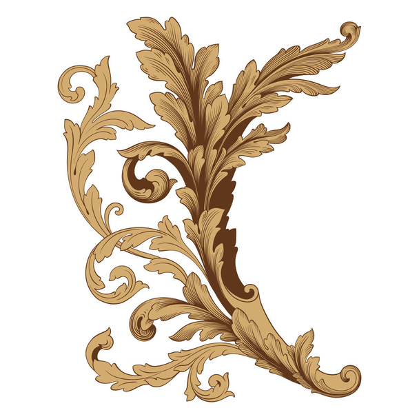 Ornament vektor barokní - Vektor, obrázek