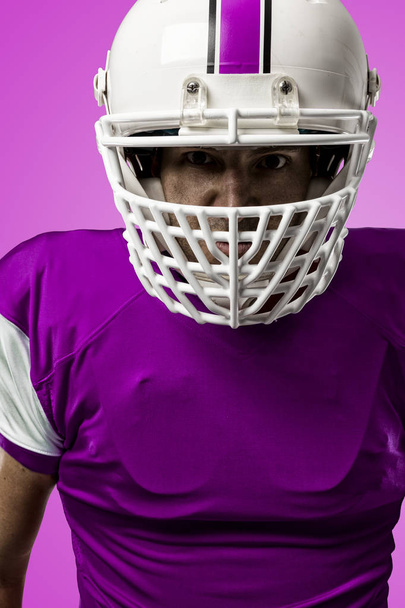Football Player with a pink uniform - Zdjęcie, obraz