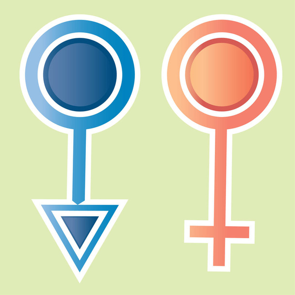 maschio icona femminile disegno vettoriale
 - Vettoriali, immagini