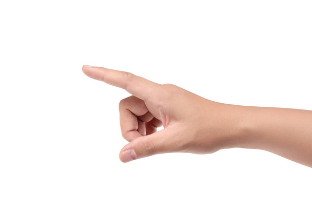 Human hand in picking gesture isolate  - Foto, Imagen