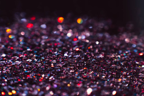 Abstract shining glitters violet holiday backdrop - 写真・画像
