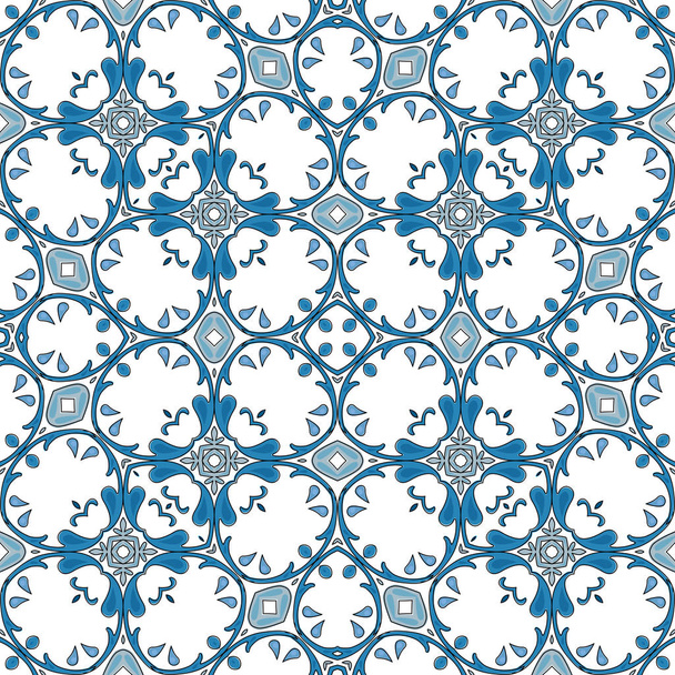 Illustrated Portuguese tiles - Vettoriali, immagini