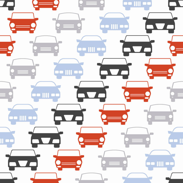 Seamless pattern with cars   - Vector, Image