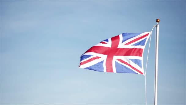 Flaga Wielkiej Brytanii Unii (Union Jack) - Materiał filmowy, wideo