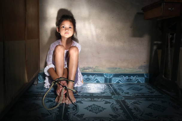 Asian human trafficking concept - Foto, afbeelding