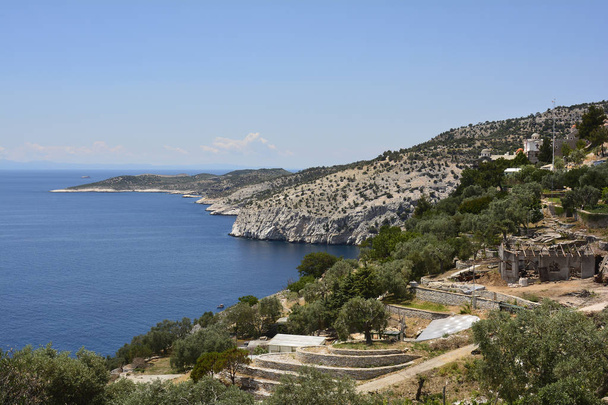 Grécia, Ilha de Thassos, mosteiro
 - Foto, Imagem
