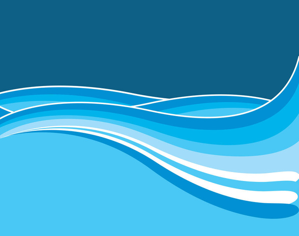 Moře vlny modré pozadí obrázku - Vektor, obrázek