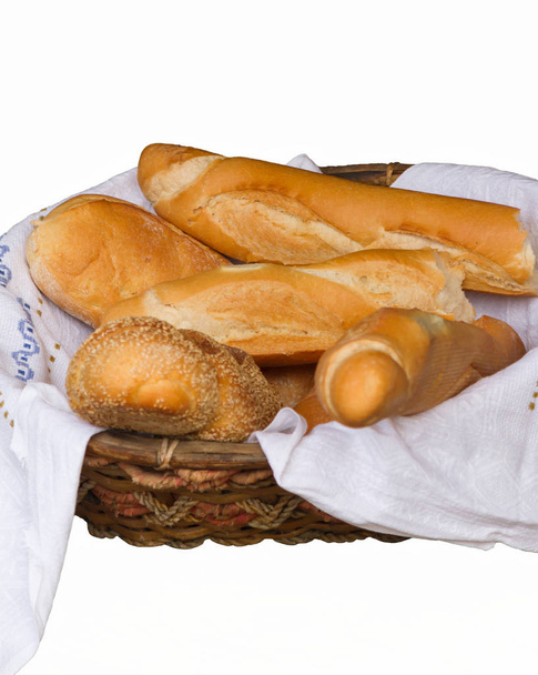 Brot im Korb - Foto, Bild