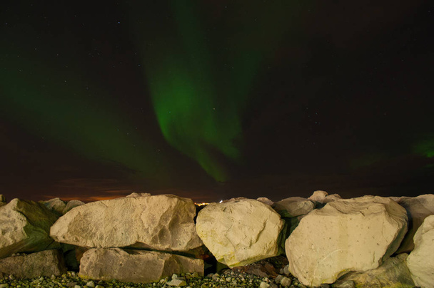 Aurora Borealis Islannissa - Valokuva, kuva