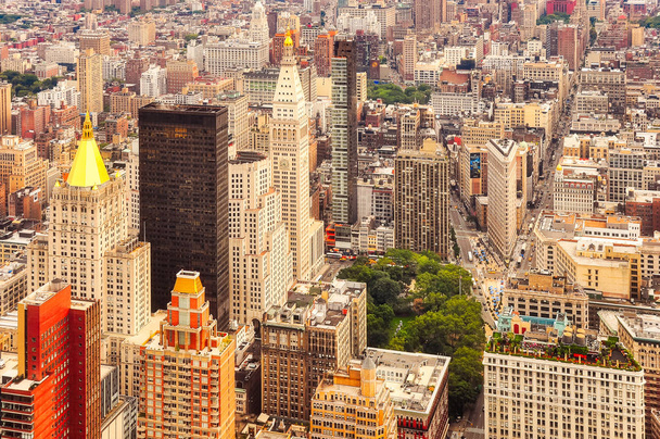 vue aérienne de manhattan, ville de New York, États-Unis - Photo, image