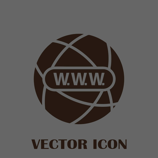 ウェブサイト ベクター web アイコン。地球のアイコン - ベクター画像