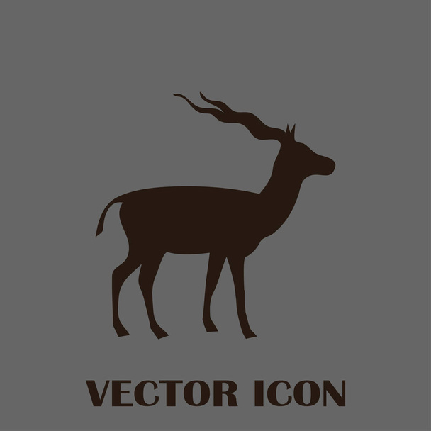 Silueta vectorial de la gacela
 - Vector, imagen