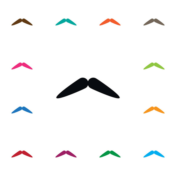 Isolated Barber Icon. Moustache Vector Element Can Be Used For Moustache, Barber, Whiskers Design Concept. - Vetor, Imagem