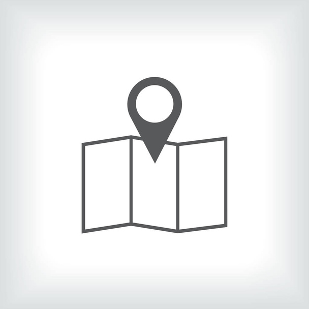 Map pointer icon. location button. - Vector, Image