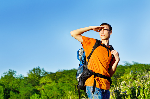 Teenager hiking - Foto, imagen