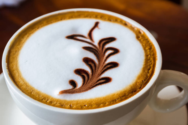 Café cappuccino ou latte
. - Photo, image