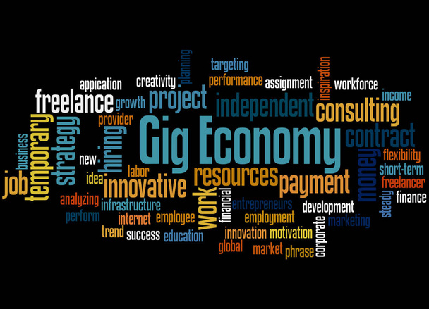 Gig Economy, concept de nuage de mots
 - Photo, image