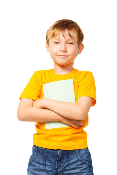 nice boy with exercise book - Foto, imagen