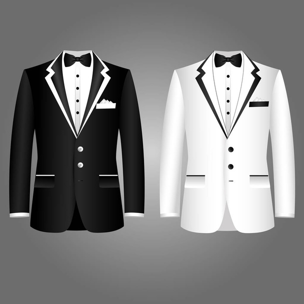 Men's wedding a jacket. - Vektor, kép