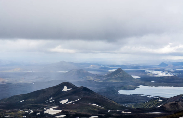Landscape in the National Park, Haalda hill, Iceland - Foto, Bild