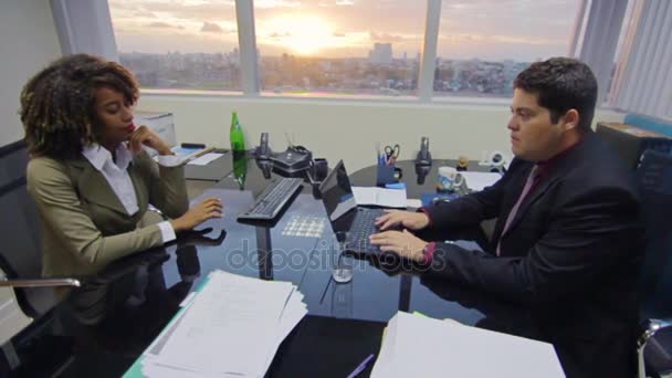 Businessman Boss Job Interview - Materiał filmowy, wideo