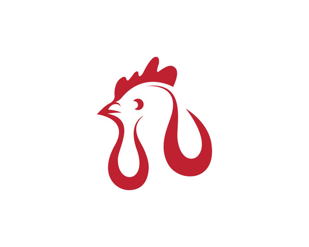 Rooster logo template - Vector, Image