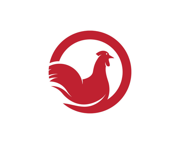 Το πρότυπο λογότυπο κόκορας - Διάνυσμα, εικόνα
