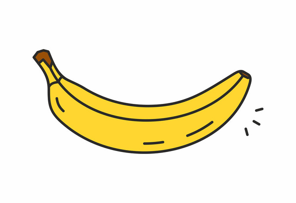 Banana vector icon - Vector, imagen