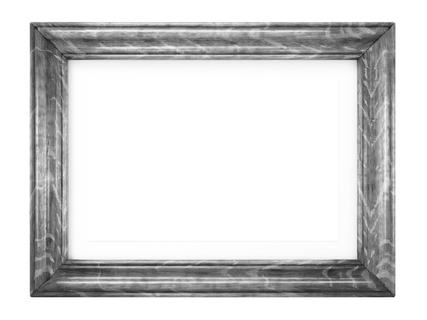 Quadro de imagem de madeira vintage isolado no branco
. - Foto, Imagem