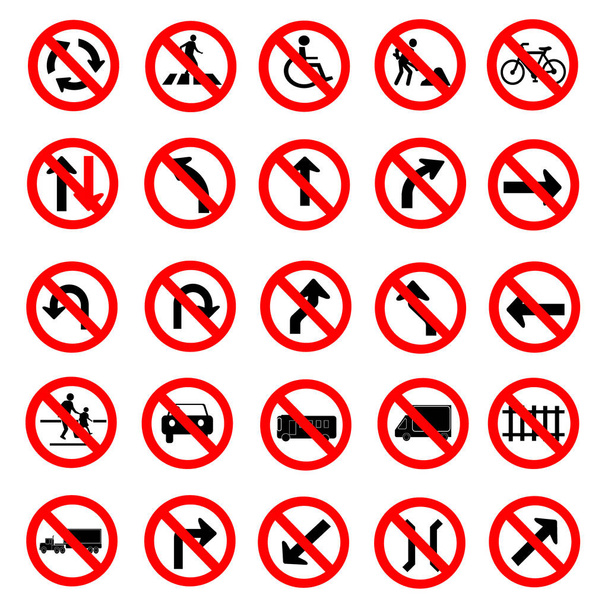 Mandatory  signs set - Vector, Image