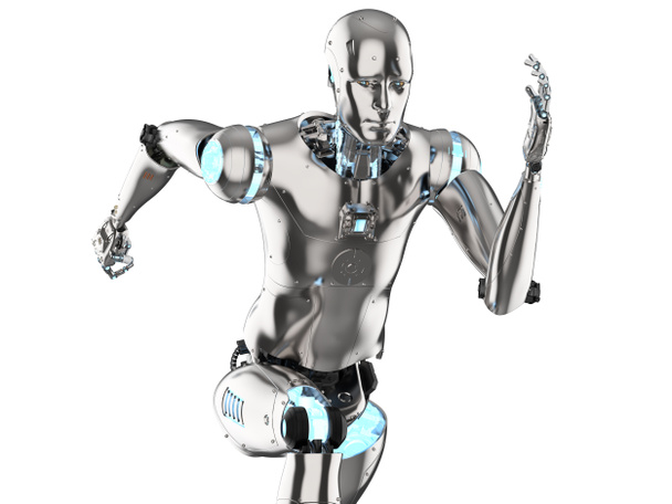 robot humanoïde en marche
 - Photo, image