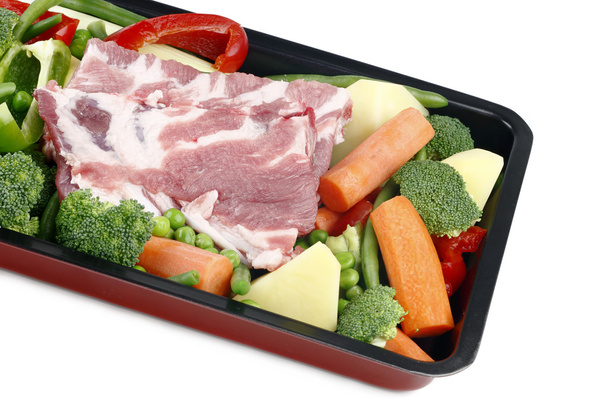 Pork meat and vegetable. - Photo, Image