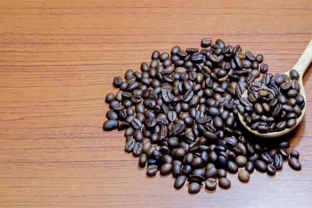 ビジネス カフェのブラック コーヒー豆 - 写真・画像