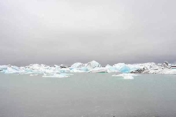 アイスランド氷河、地球温暖化 - 写真・画像