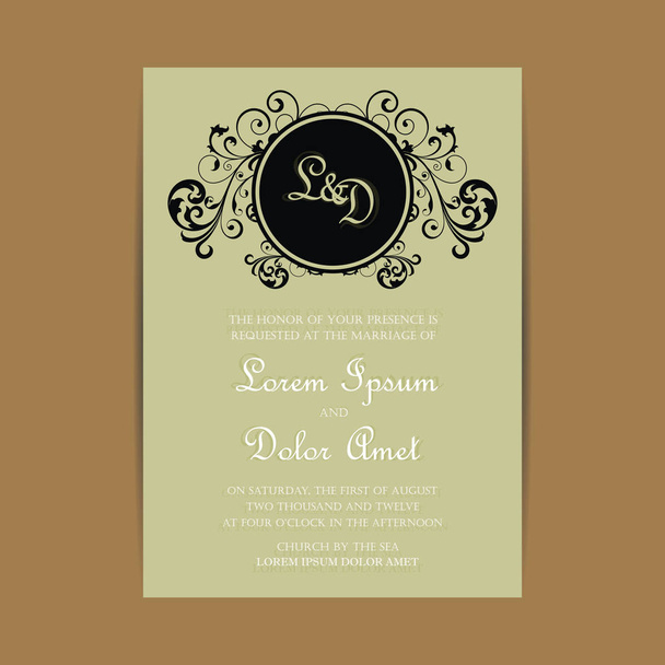 Приглашение на свадьбу и сохранение карточек
 - Вектор,изображение