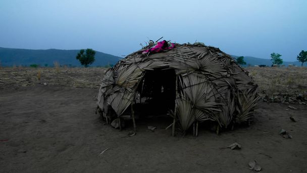 Nézd nomád Wodaabe aka Mbororo tribe village, Poli, Kamerun - Fotó, kép