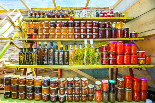 Domácí produkty na stánek s jídlem - Fotografie, Obrázek
