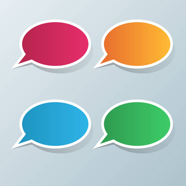 Speech bubl icon. Dialog box info. - Vektor, obrázek