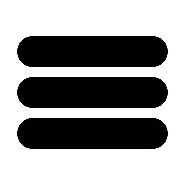 List black color icon . - Vector, Image