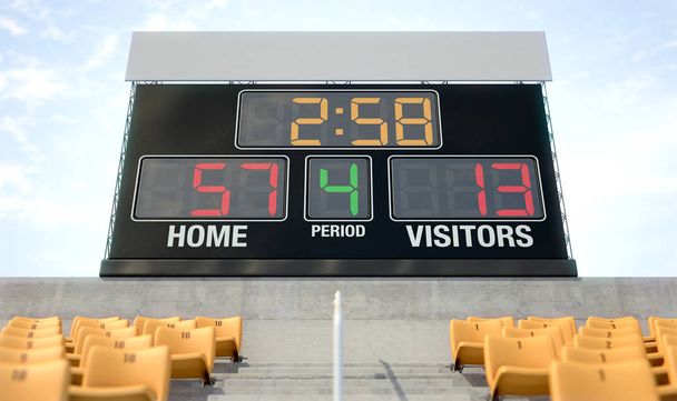 Sports Stadium Scoreboard - Photo, Image