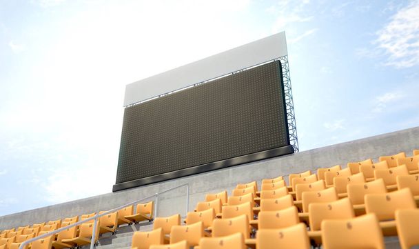 Anzeigetafel Sportstadion - Foto, Bild