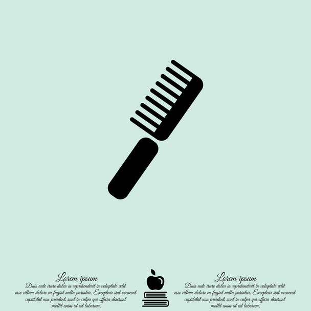 Comb flat icon - Vector, Image