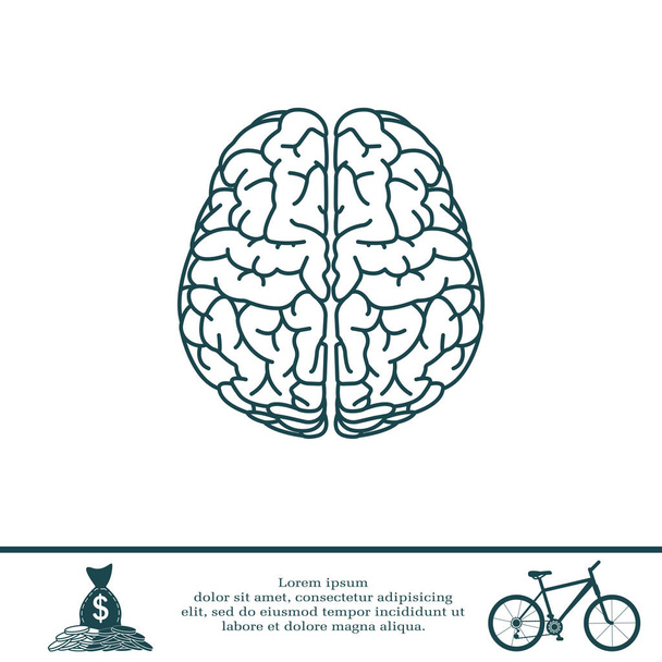 Human brain icon - Vector, Image