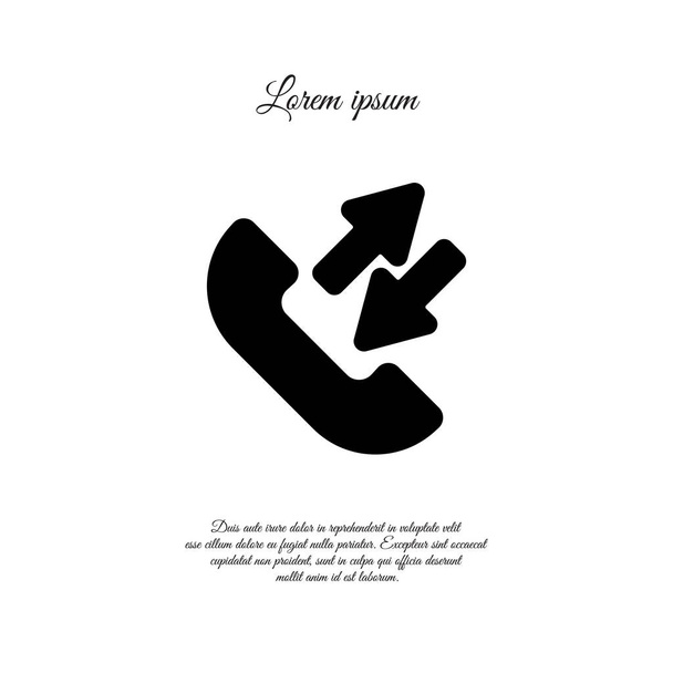 incoming and outgoing calls icon - Vector, Image