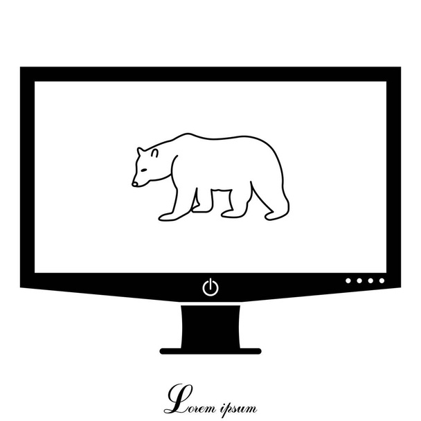 Karhun verkkokuvake
 - Vektori, kuva