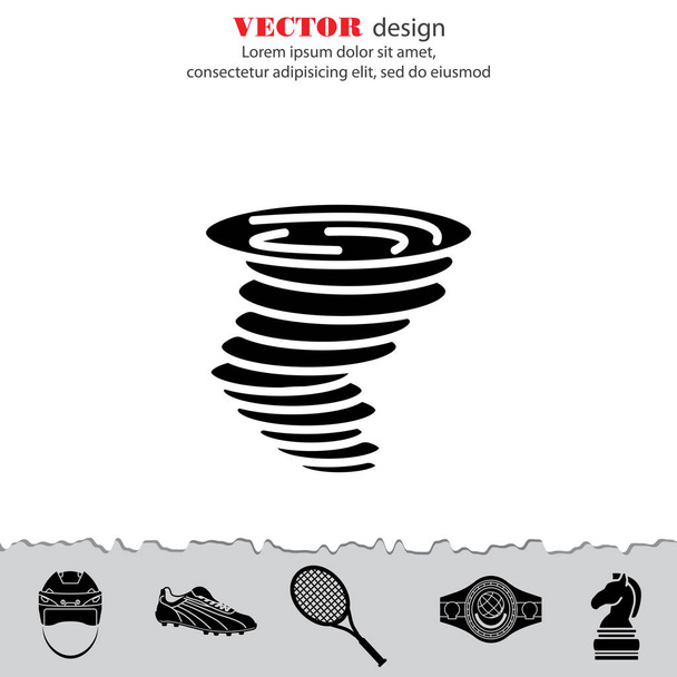 Tornado web icon - Vector, Image