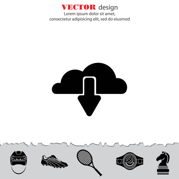 Web-Line-Symbol. Cloud-Upload - Vektor, Bild